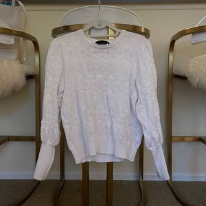 White Long-Sleeve Blouse